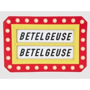 Loungefly Beetlejuice Here Lies Betelgeuse Marquee Glow Large Card Holder | NWT